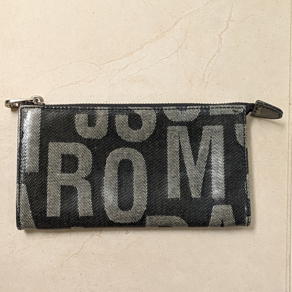 Marc by Marc Jacobs letters coated denim wallet